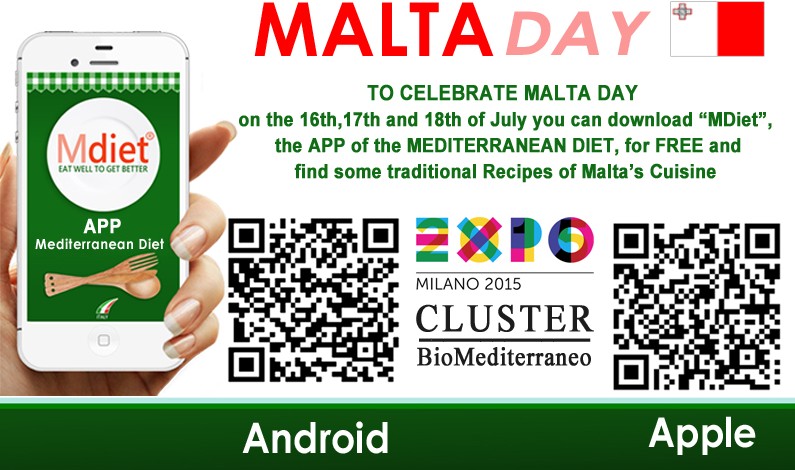 Italia festeggia il MaltaDay. Dal Cluster Bio Mediterraneo in dono MDiet al mondo della Rete