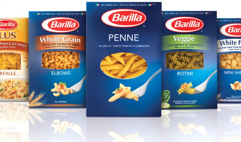Pasta Barilla: il 25% del grano proviene da Francia e Canada.