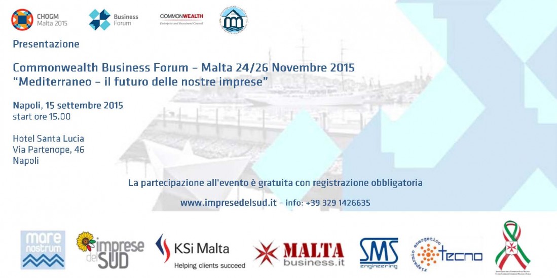 Commonwealth Business Forum 2015 di Malta