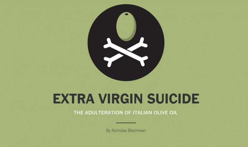 New York Times attacca l’Italia per truffe su Olio Vergine di Oliva: “suicidio extra vergine”